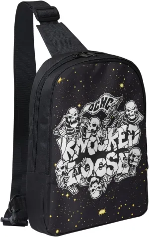 Knocked Music Loose Crossbody Bags for Women Men, Travel Hiking Sling Bag, Lightweight Handbag, Chest Purse Backpack