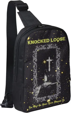 Knocked Music Loose Crossbody Bags for Women Men, Travel Hiking Sling Bag, Lightweight Handbag, Chest Purse Backpack