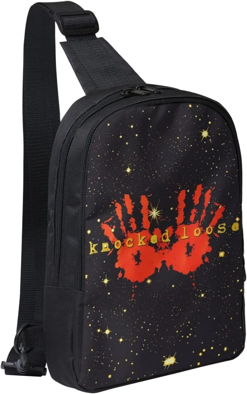 Knocked Music Loose Crossbody Bags for Women Men, Travel Hiking Sling Bag, Lightweight Handbag, Chest Purse Backpack