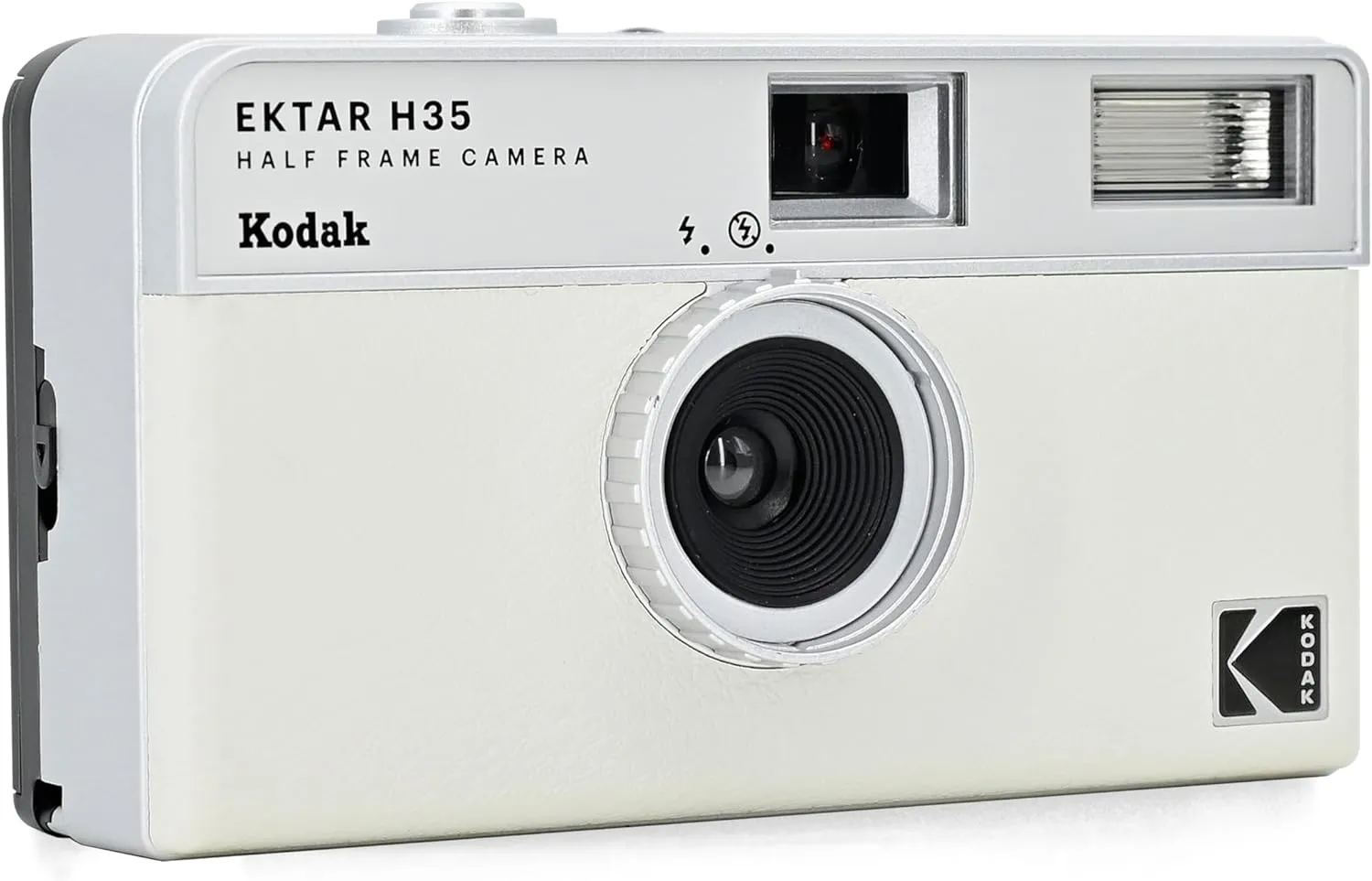 KODAK EKTAR H35 Half Frame Film Camera (Off-White, Single)