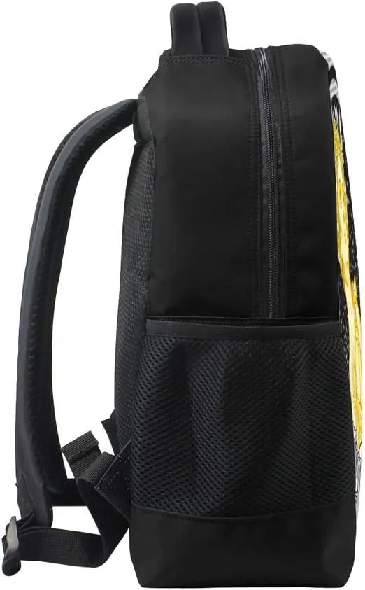 Kuizee Classic Backpack Schoolbag Adjustable Padded Shoulder Straps Daypack ﻿Romance Victorian Beautiful Lady Vintage Roses Frame Casual Bags Durable College Daily 16Inch