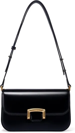 LA FESTIN Small Leather Shoulder Bag for Women - Designer Crossbody Handbag Satchel Purse with Strap for Everyday Use