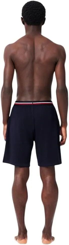 Lacoste Men's Striped Waist Long Boxer Briefs