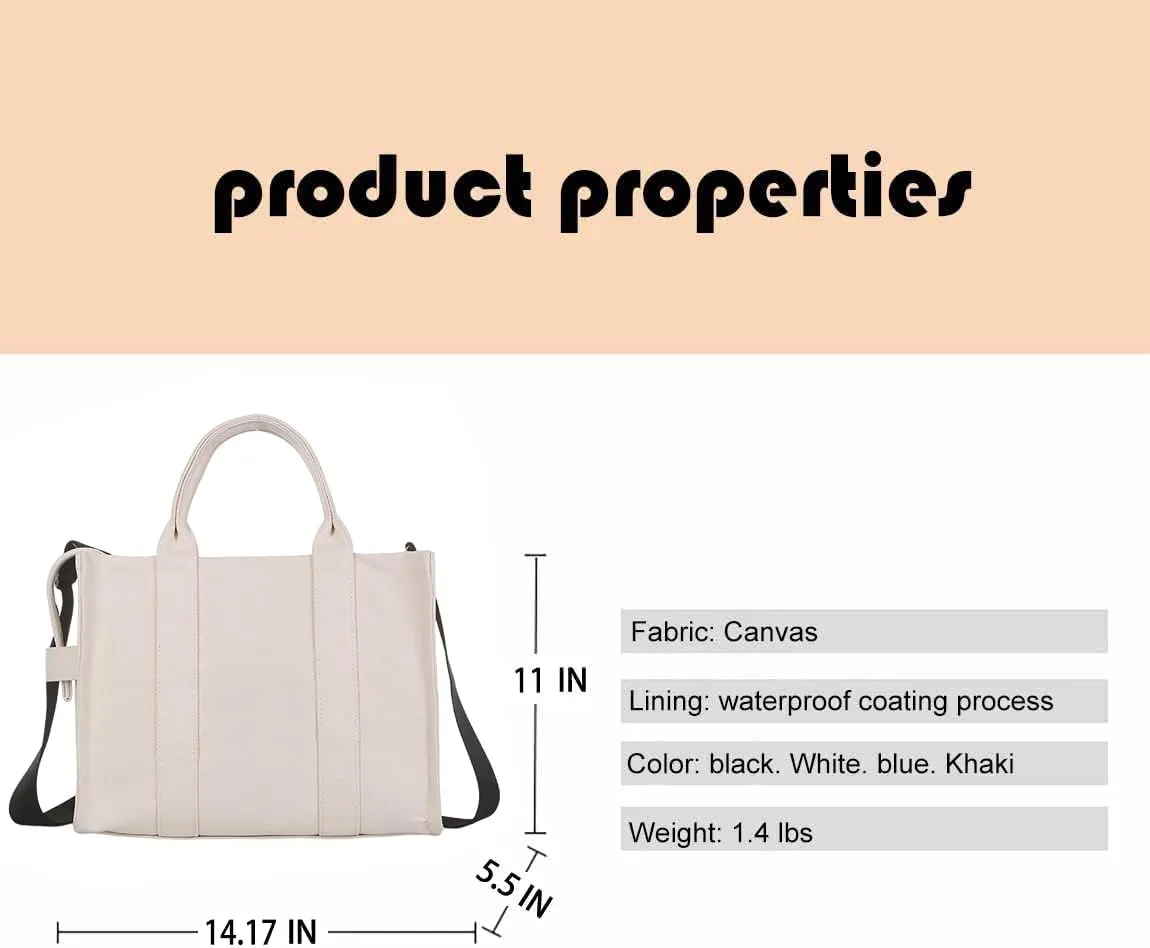 Ladies Handbags Large Capacity Tote Bags Shopping Bags Simple Tote Shoulder Bags Black Tote Bags