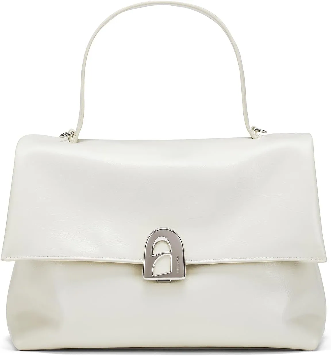 LA'FESTIN Leather Top-handle Satchel For Women: Soft Leather Crossbody Bag with Adjustable Strap, Casual Handbag for Women
