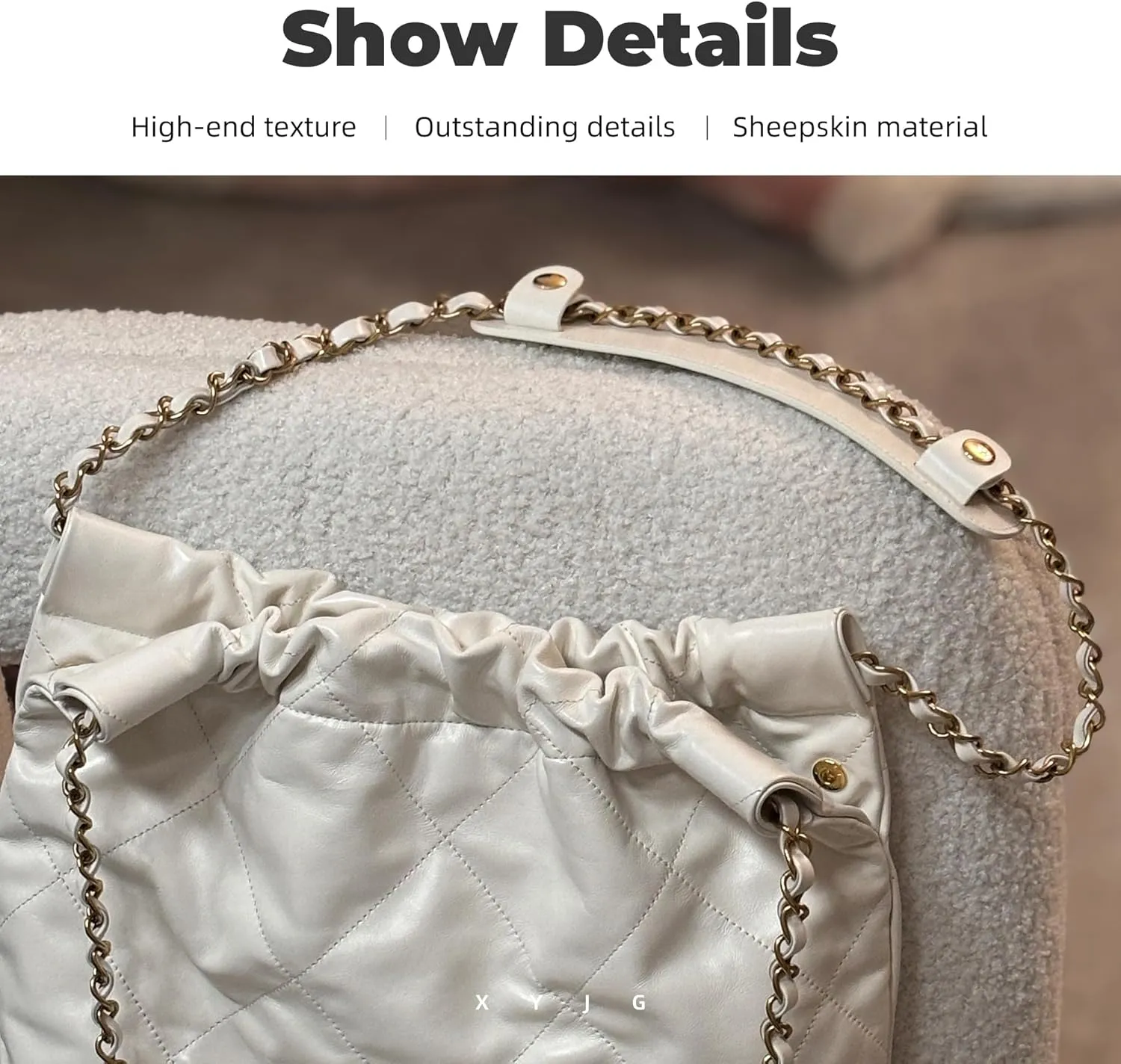 Lambskin Leather Shoulder Strap Pad for Designer Trendy Bags,Detachable Replacement Pressure Relief Cover for Women Tote Bag Handbag Purse Backpack【Black,Silvery Studs】