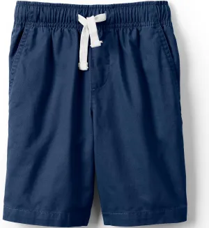 Lands' End Kids Husky Pull On Elastic Waist Shorts