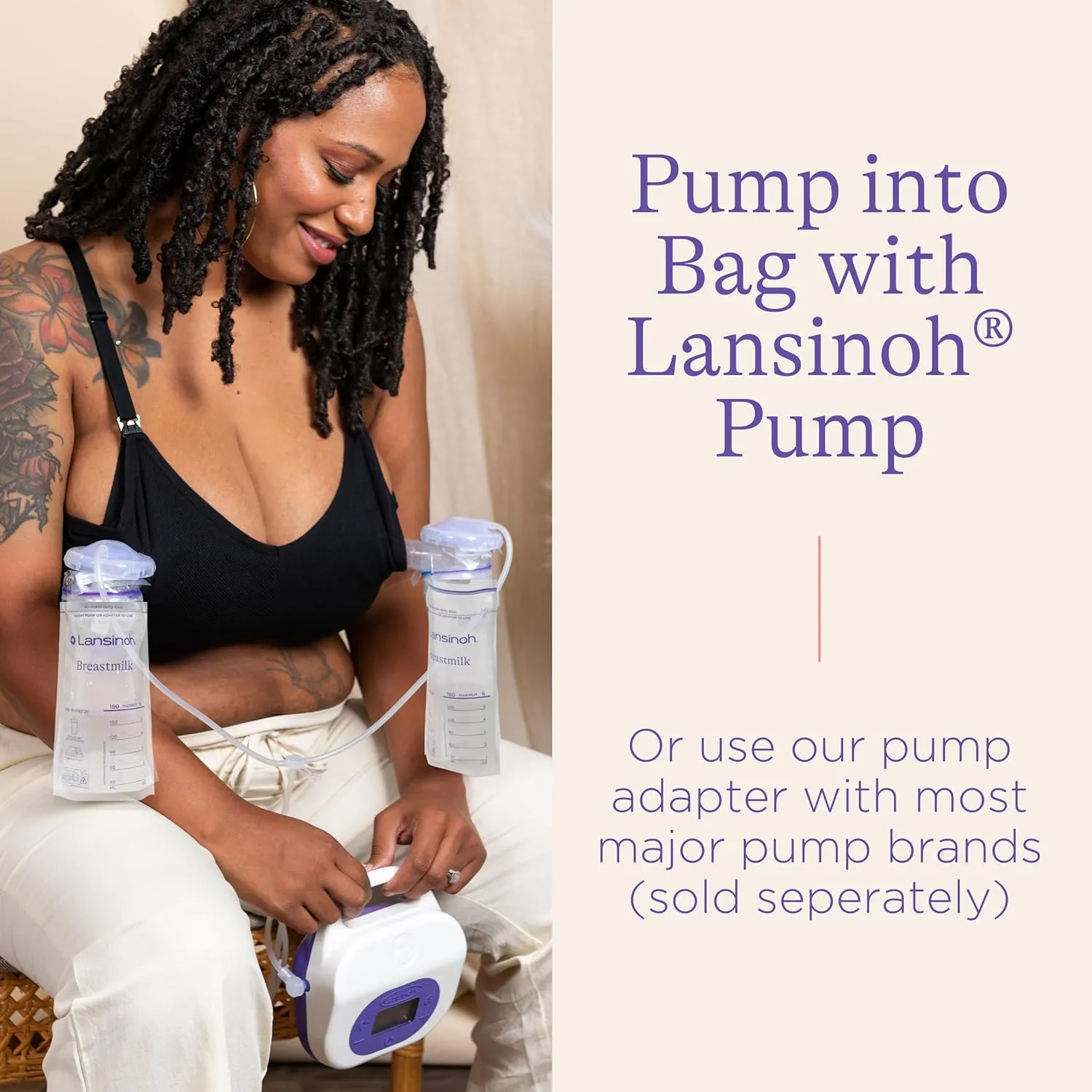 Lansinoh Breastmilk Storage Bags, 200 Count (2 Packs of 100 Bags) Milk Freezer Bags for Long Term Breastfeeding Storage, Pump Directly into Bags, Nursing Essentials