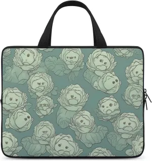 Laptop Bag Cabbage Pattern Computer Bag Laptop Sleeves Casual Briefcase for Women Men Universal 10-17 Inch