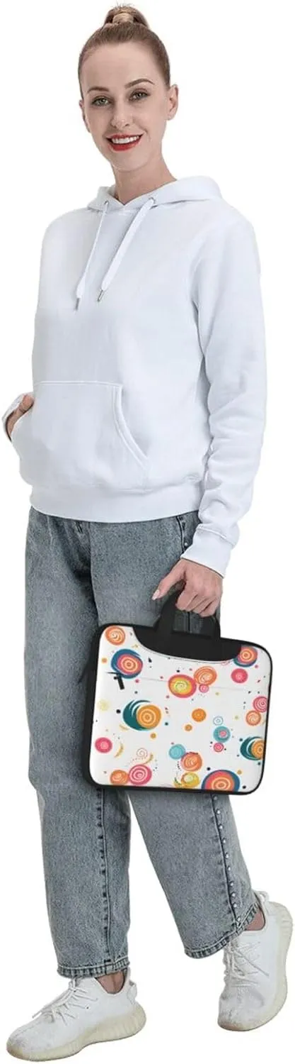 Laptop Bag Colorful Wooden Grain Board Laptop Tote Bag Women Men Laptop Sleeve Case Lightweight Computer Bag