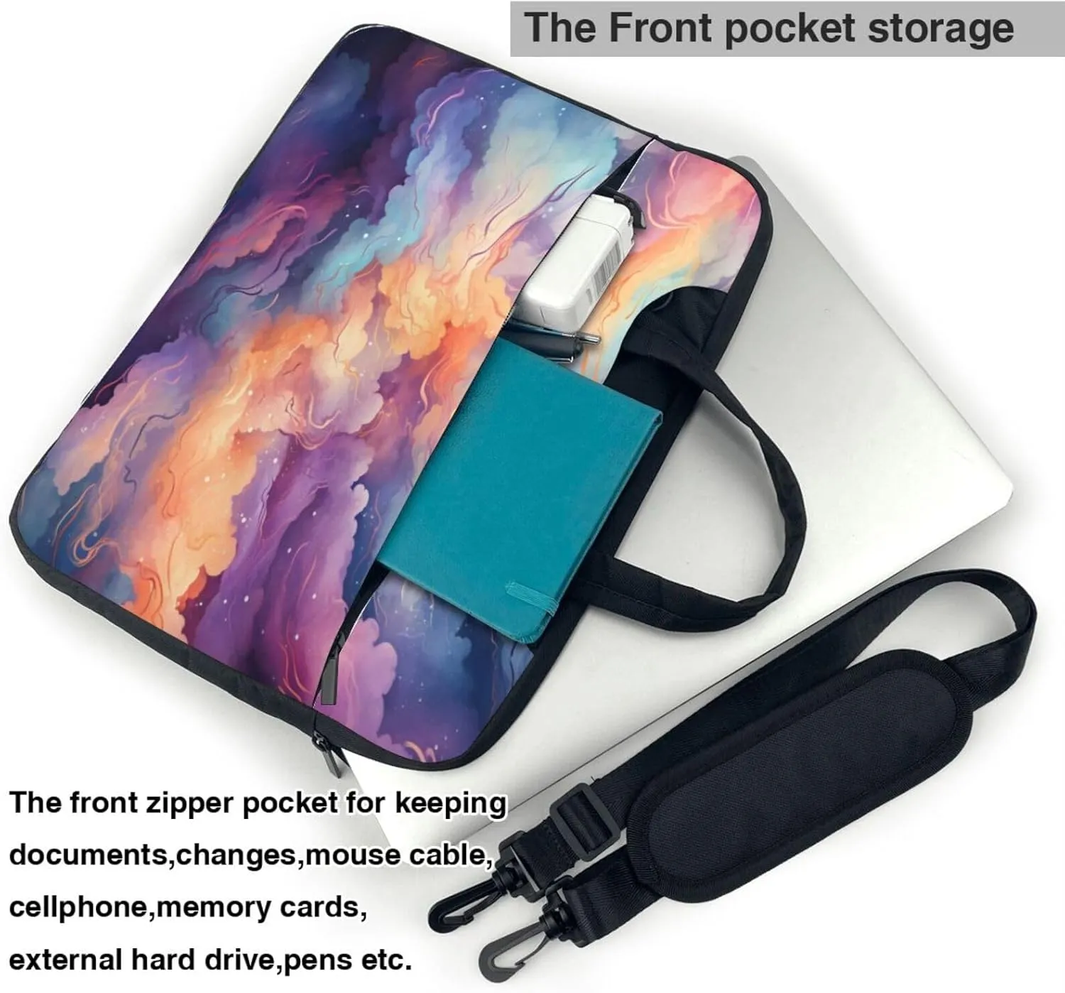 Laptop Bag Colorful Wooden Grain Board Laptop Tote Bag Women Men Laptop Sleeve Case Lightweight Computer Bag