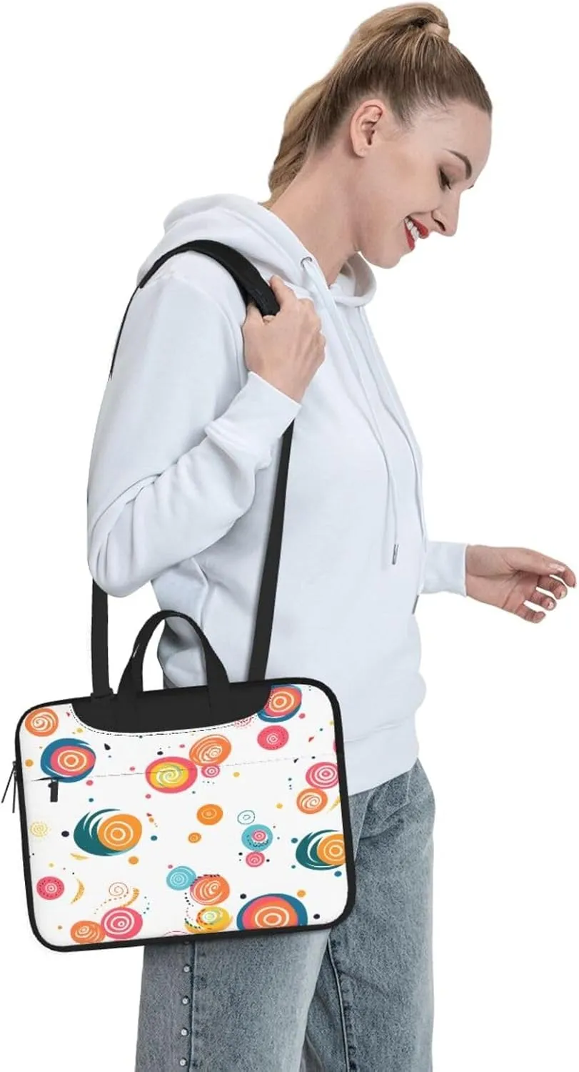 Laptop Bag Colorful Wooden Grain Board Laptop Tote Bag Women Men Laptop Sleeve Case Lightweight Computer Bag