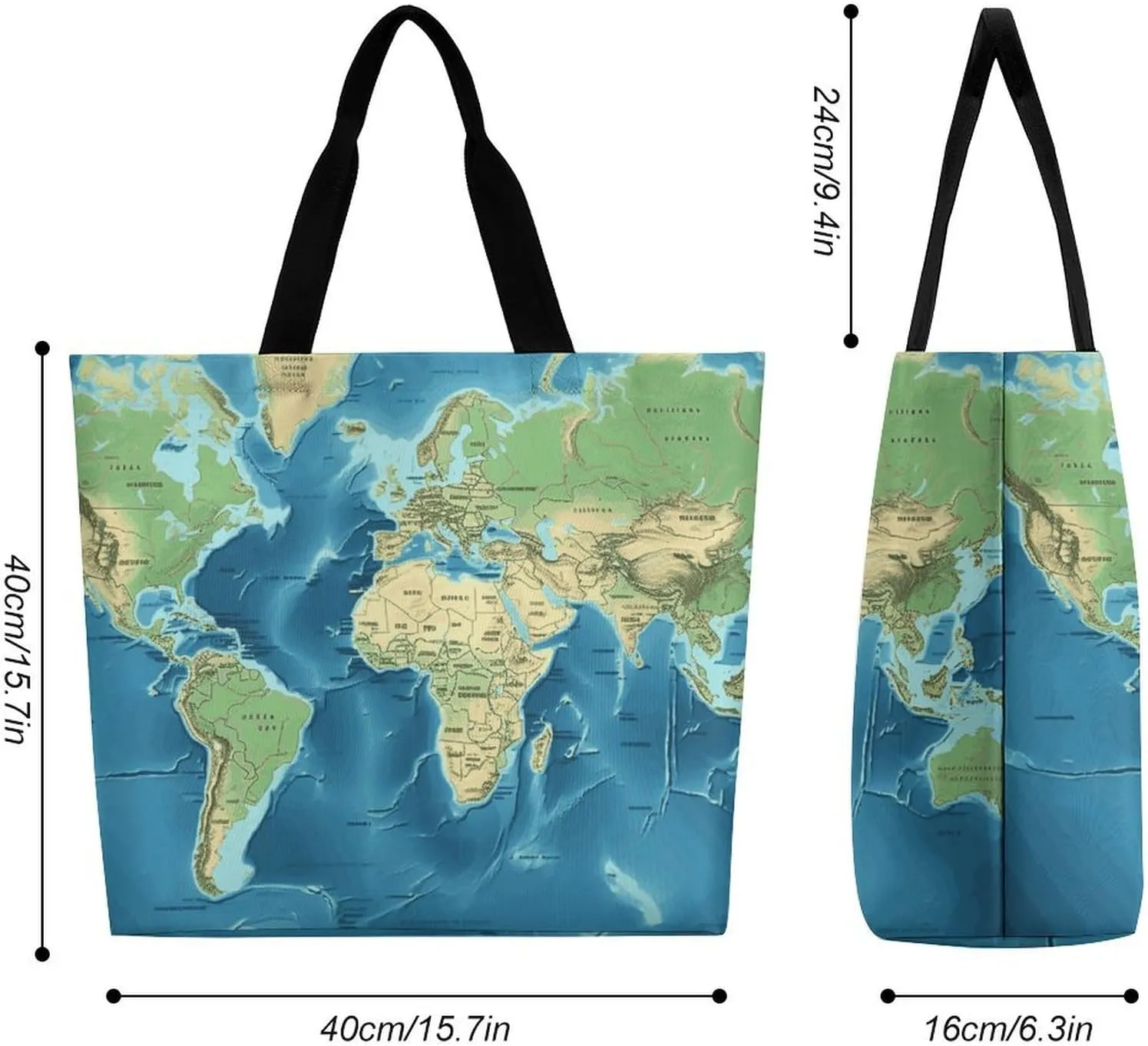 Large Capacity Shopping Bag Switzerland Alps Canvas Grocery Bags Foldable Tote Bag