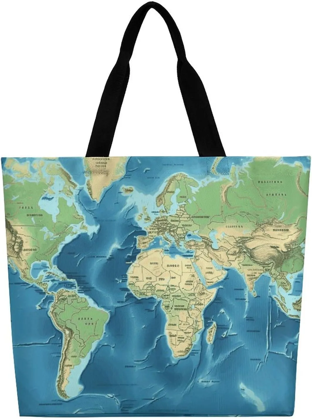 Large Capacity Shopping Bag Switzerland Alps Canvas Grocery Bags Foldable Tote Bag