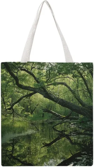 Large Grocery Bags Beach Tote An Ancient Swamp Shopping Bag for Women Shoulder Bag for Travel Work Handbag