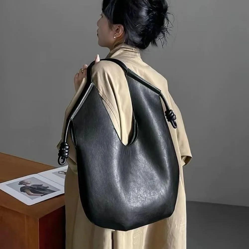 Large Hobo Bag for Women PU Leather Bag Trendy Shoulder Bag Satchel for Work Travel