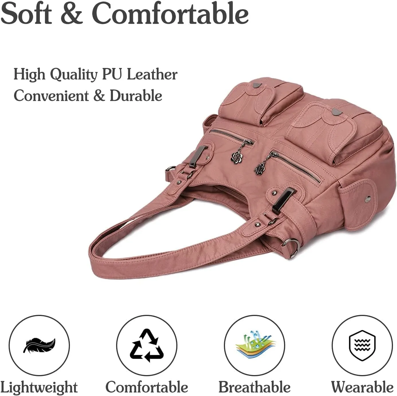 Large Hobo Bags Women's Crossbody Shoulder Bag Vintage Satchel Purse