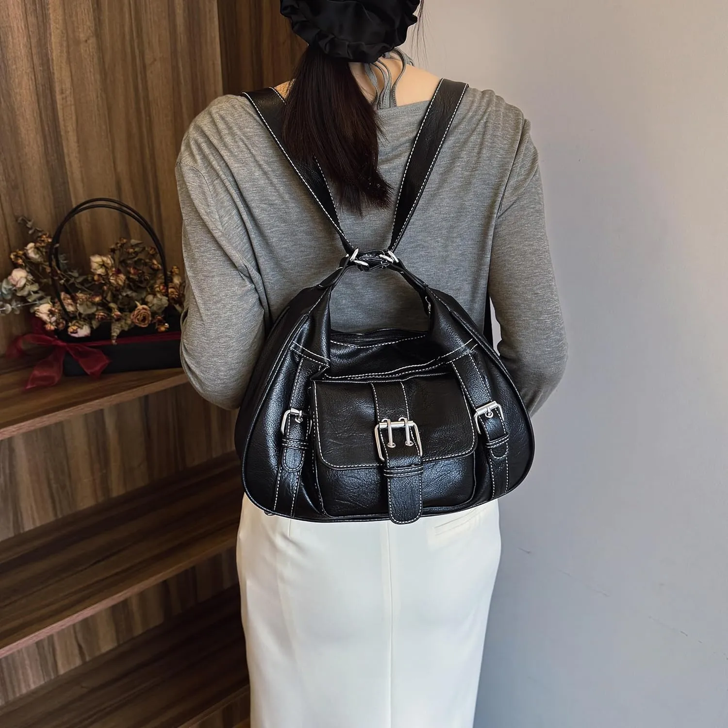 Large Shoulder Handbag Hobo Bags Satchel Crossbody Bags For Women Trendy Fashion Shoulder Bag Vintage Underarm Bag