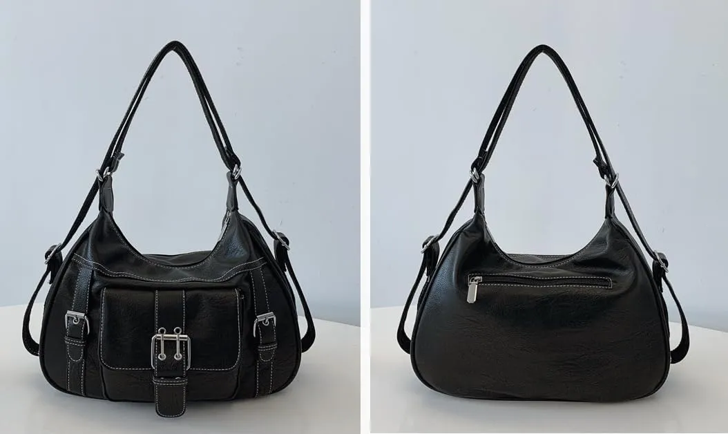Large Shoulder Handbag Hobo Bags Satchel Crossbody Bags For Women Trendy Fashion Shoulder Bag Vintage Underarm Bag