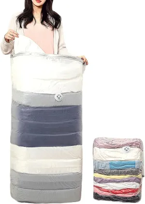 Large Vacuum Storage Bags, 4 Pack, 39x27x12.6 Inches, Space Saver Bags for Comforters, Blankets, Clothes