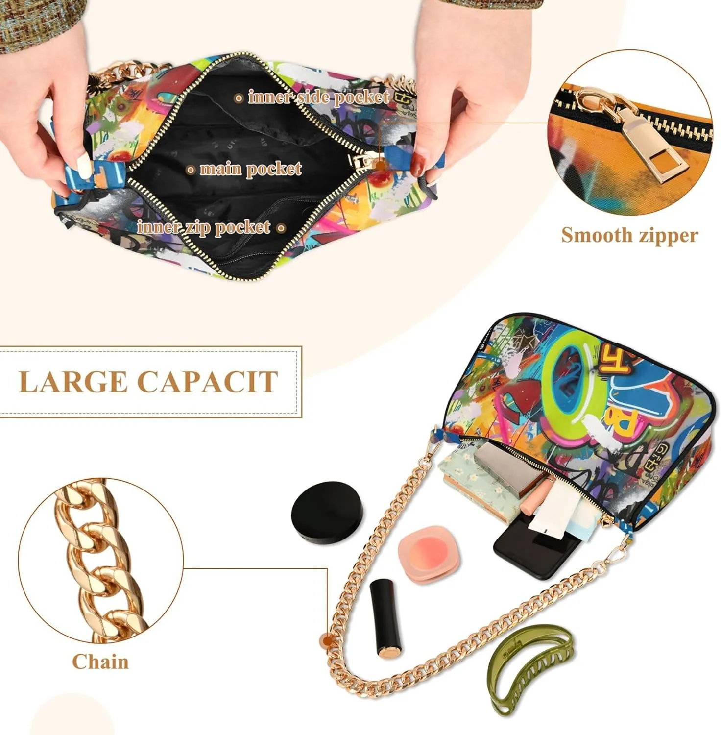 Lavender Field Stars Moon Night Womens Purse Hobo Dressy Purse Women's Designer Inspire Handbags Shoulder Purses