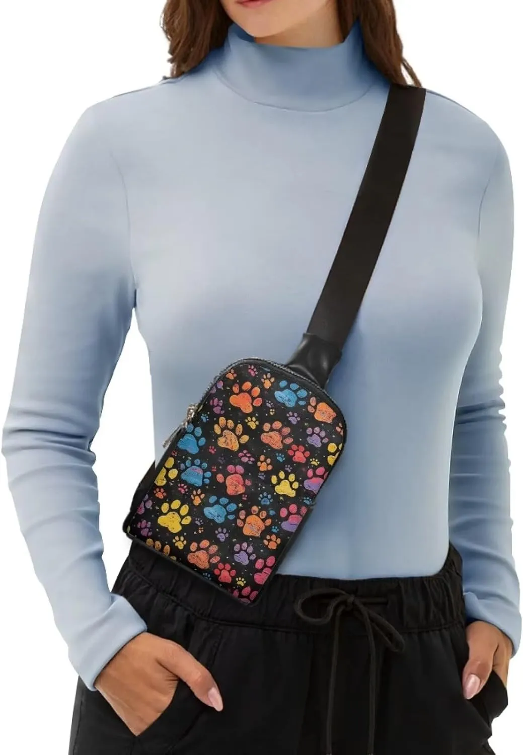 Leahter Small Sling Bag for Women,RFID Crossbody Bag Crossbody Purse for Women Gift