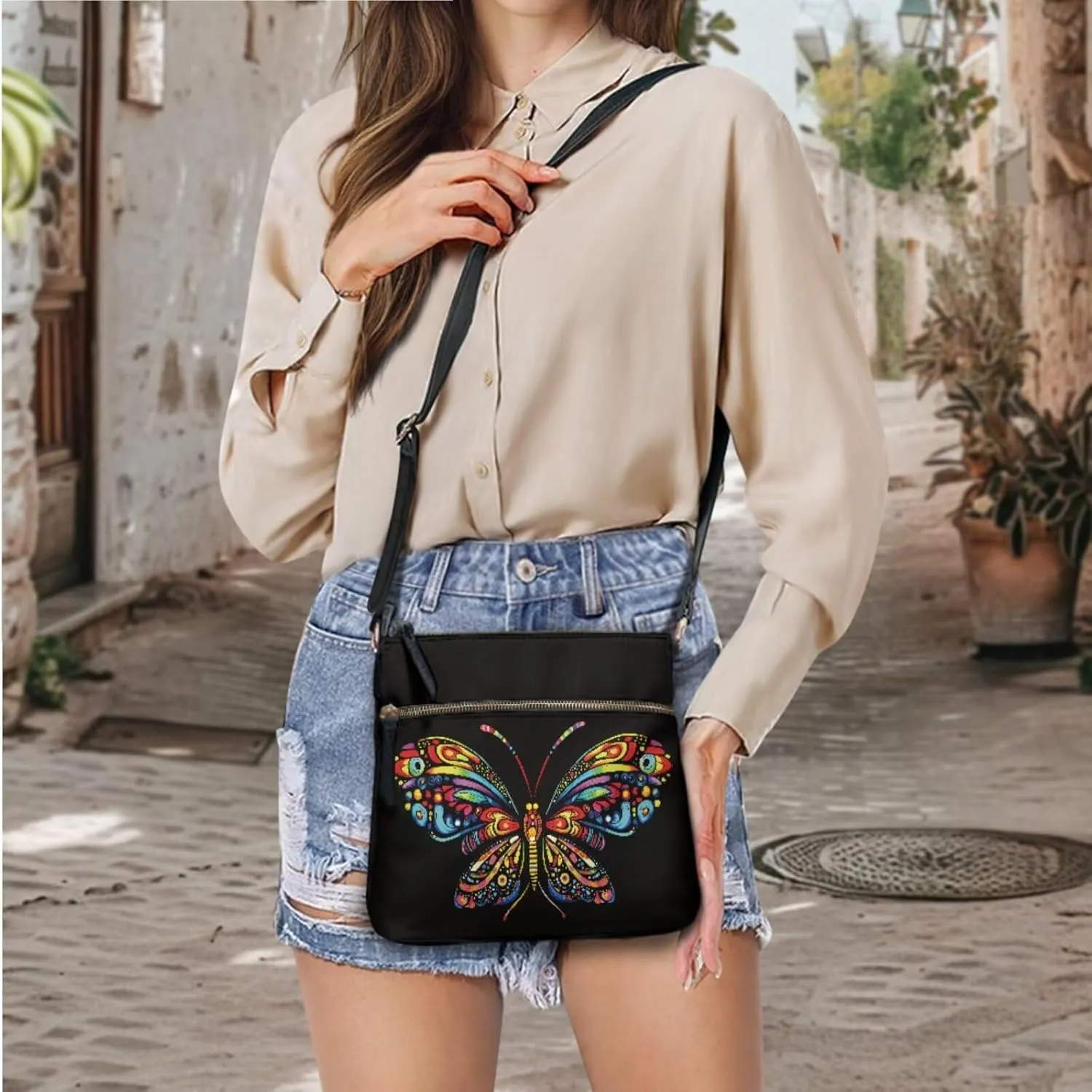 Leather Crossbody Bags for Women Fashion Shoulder Bag with Matching Wallet Casual Hobo Purses Handbags