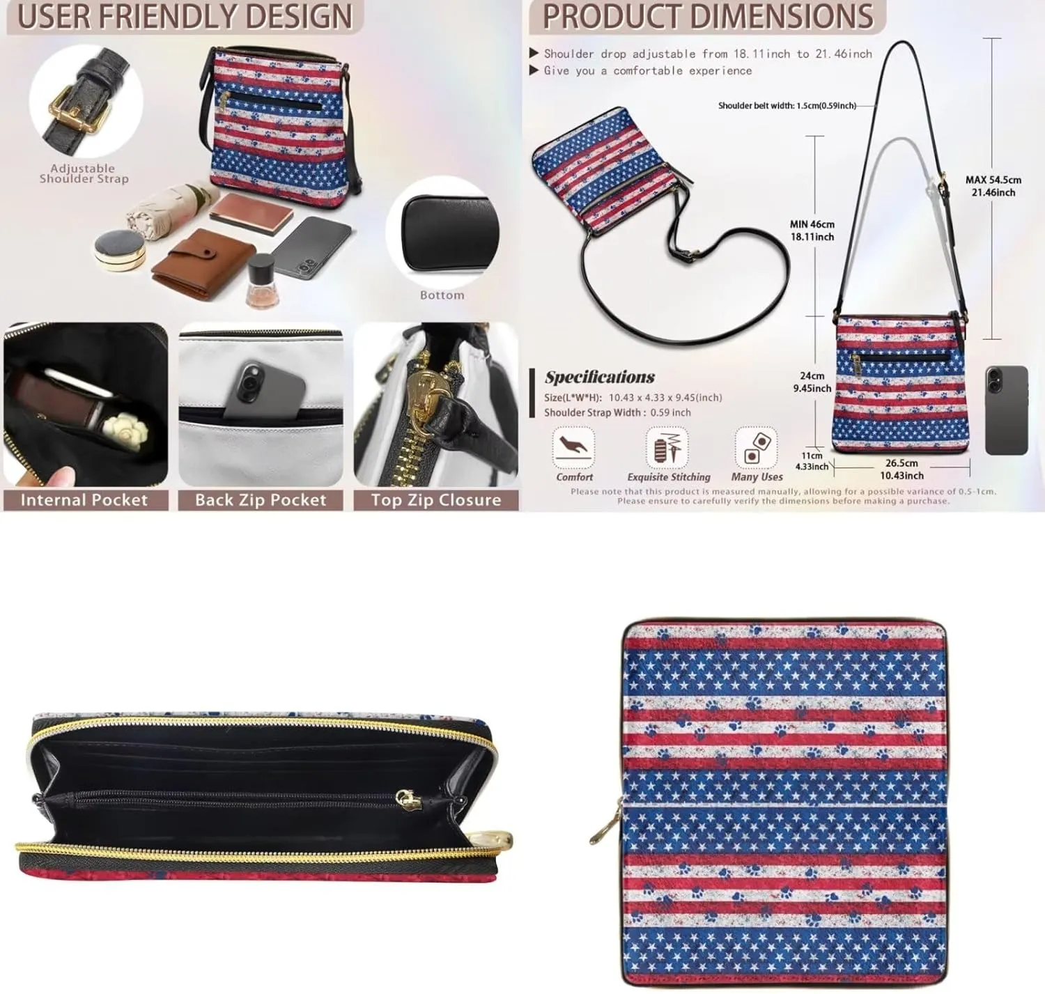 Leather Crossbody Bags with Matching Wallet for Women Casual Hobo Purses Lady Shoulder Bag Handbags
