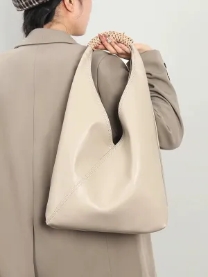 Leather Hobo Bags for Women Tote Bag Retro Genuine Leather Bag Slouchy Shoulder Bag Soft Leather Purses for Women Handbags