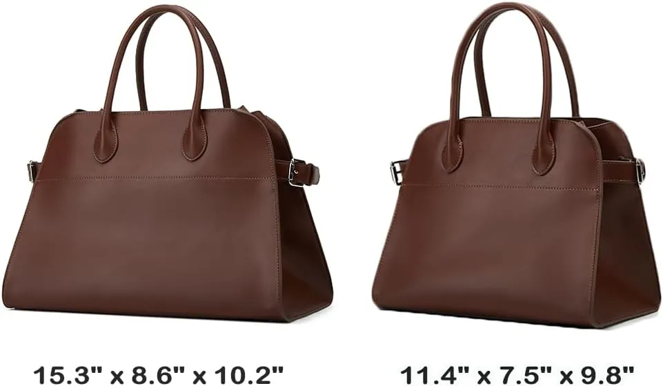 Leather Tote Bags Women Slouchy Large Tote Bag Top-handle Shoulder Bag Trendy Travel Work Bag PU Leather Purse Handbag 2025