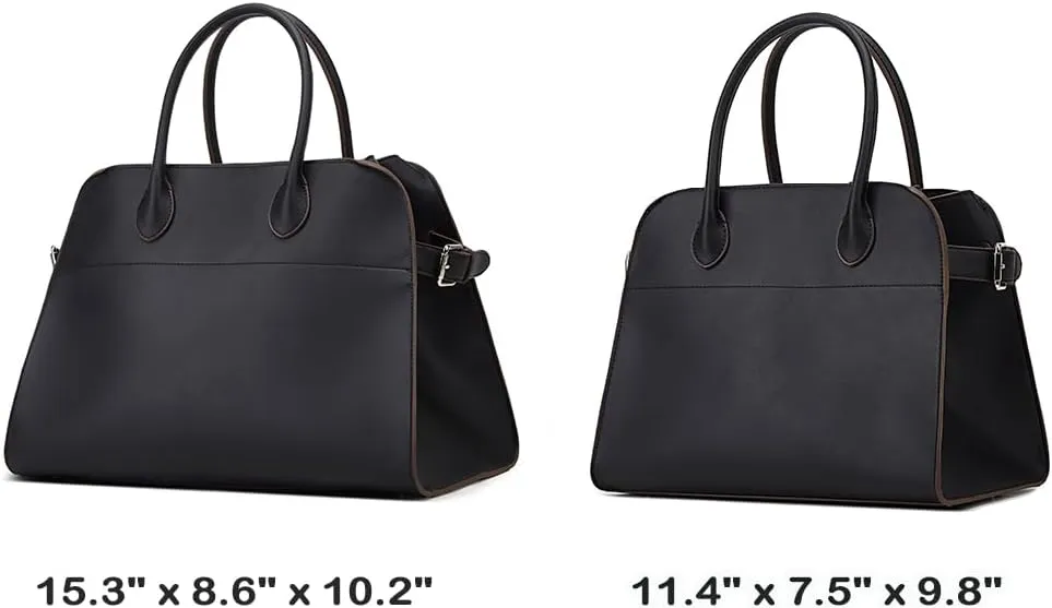 Leather Tote Bags Women Slouchy Large Tote Bag Top-handle Shoulder Bag Trendy Travel Work Bag PU Leather Purse Handbag 2025