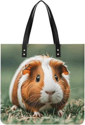 Leather Tote Shoulder Handbag Cut Guinea Tote Bag for Woman Shopping Bags for Work Travel