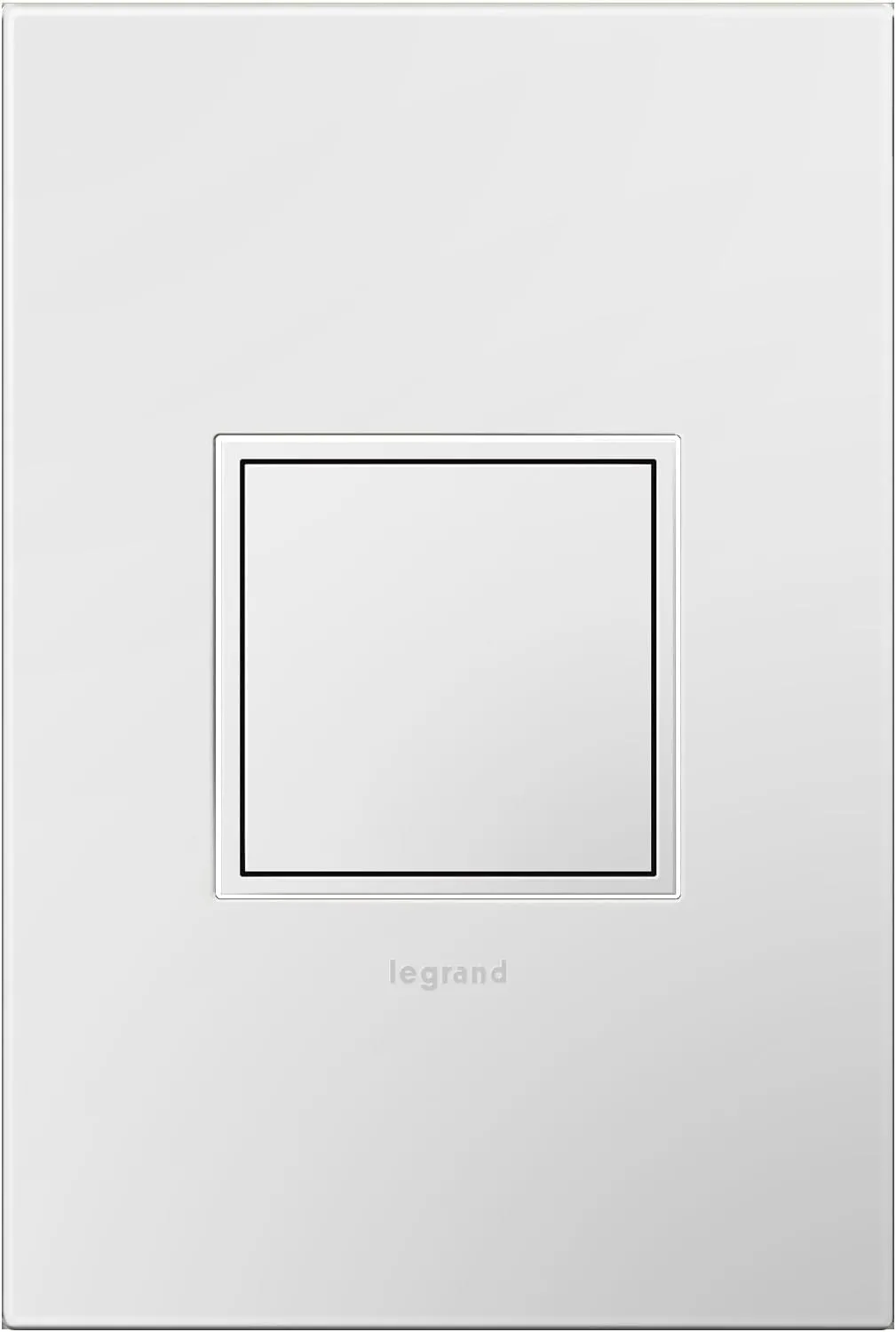 Legrand adorne 20Amp 1-Gang Pop-Out Outlet in Gloss White with Matching Wall Plate, ARPTR201GW2WP