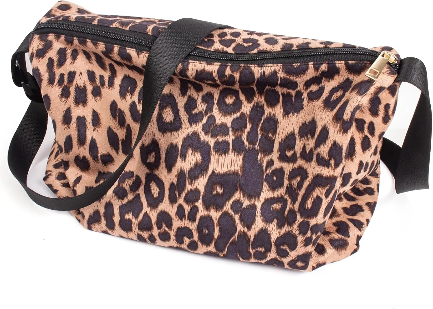 Leopard Shoulder Bag Soft & Lightweight Large Tote Purse Handbag Travel Satchel Gift for Women
