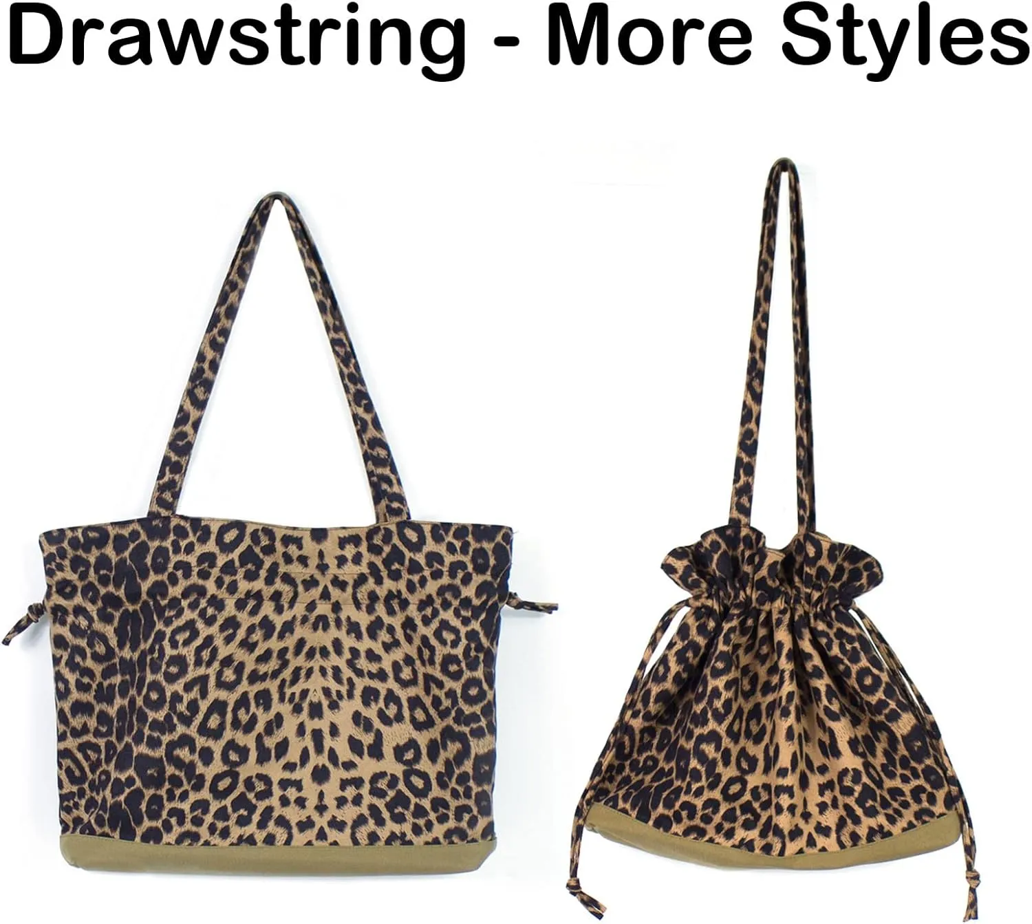 Leopard Shoulder Bag Soft & Lightweight Large Tote Purse Handbag Travel Satchel Gift for Women