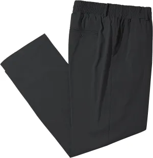 LETAOTAO Mens Big and Tall Full Elastic Waist Pants Stretch Slacks with Zipper Fly and Pockets