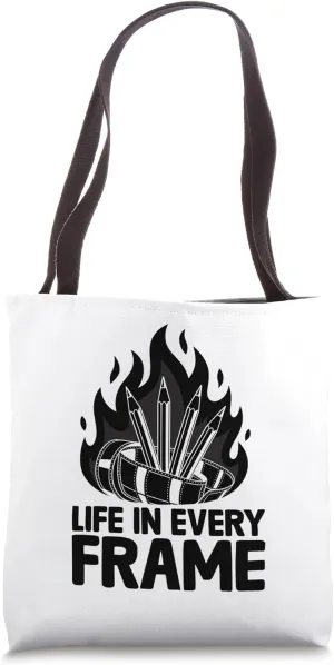 Life In Every Frame Animation Sketch Animate Storytelling Tote Bag