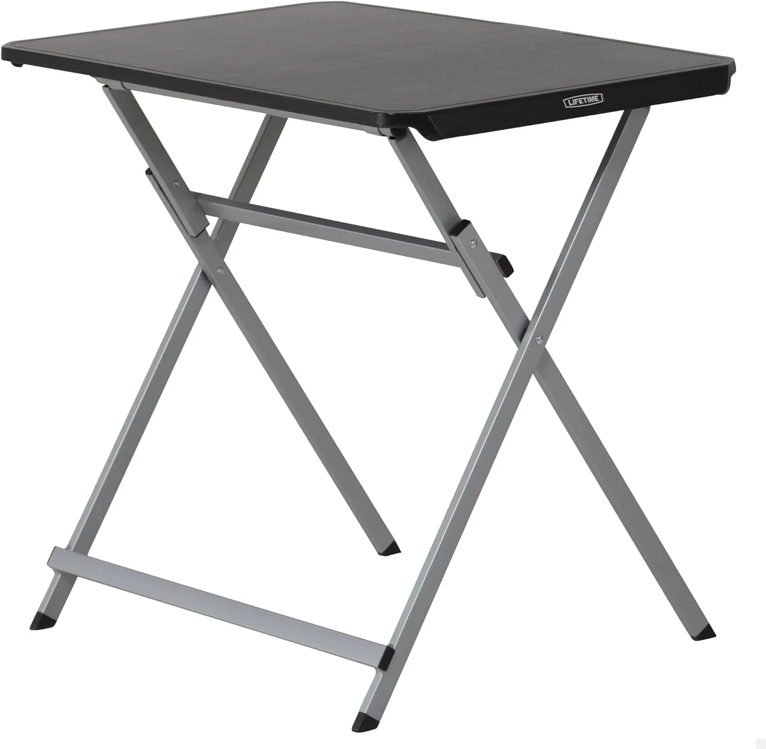 Lifetime Small Folding Table, Personal TV Tray - Portable - great for Kids, Camping, Cards, or Laptops - Plastic Black 30 Inch (80623)