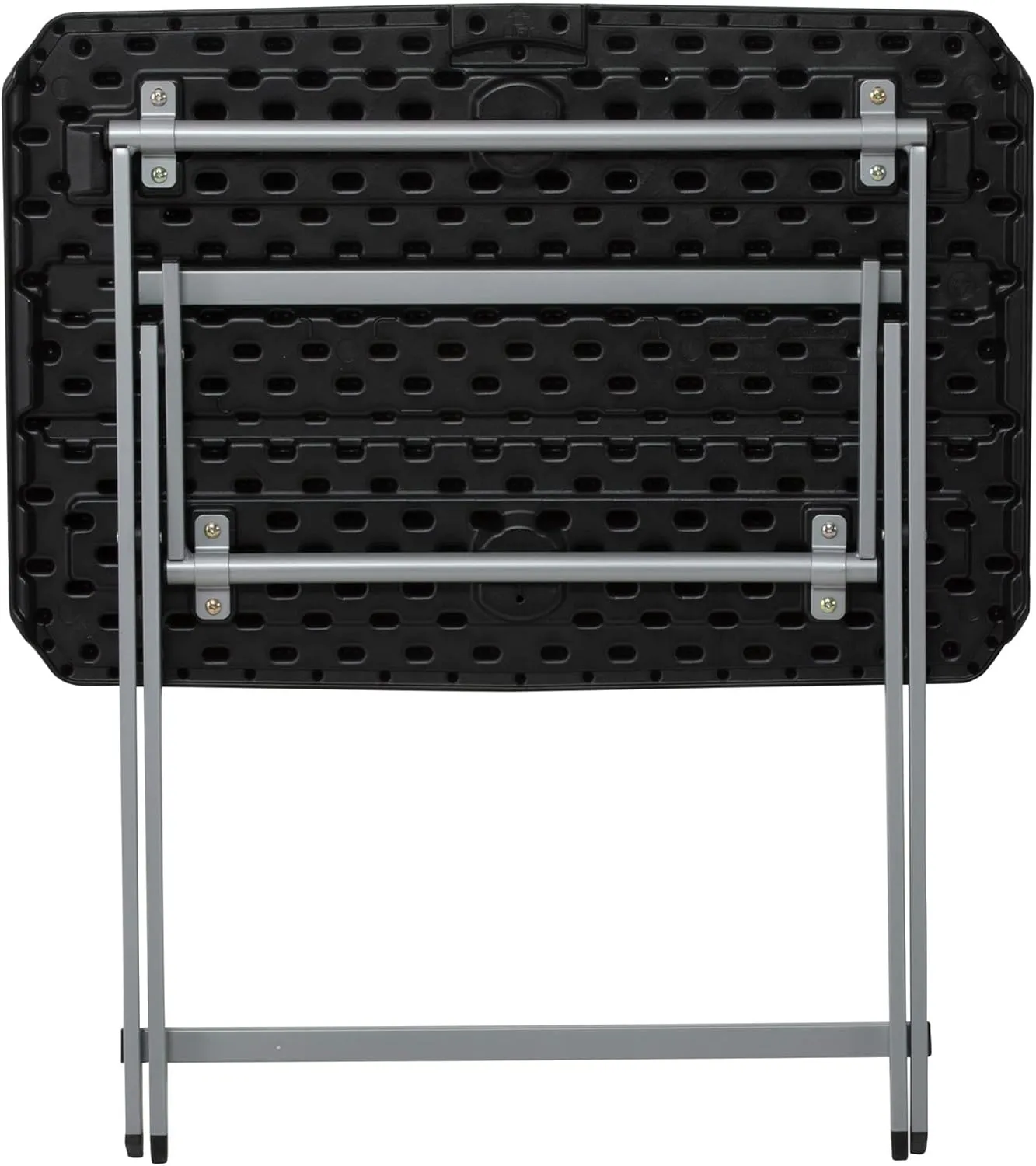 Lifetime Small Folding Table, Personal TV Tray - Portable - great for Kids, Camping, Cards, or Laptops - Plastic Black 30 Inch (80623)