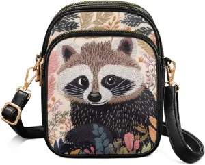 Lightweight Crossbody Bag with Adjustable Strapfor Women Ladies with Three Compartment