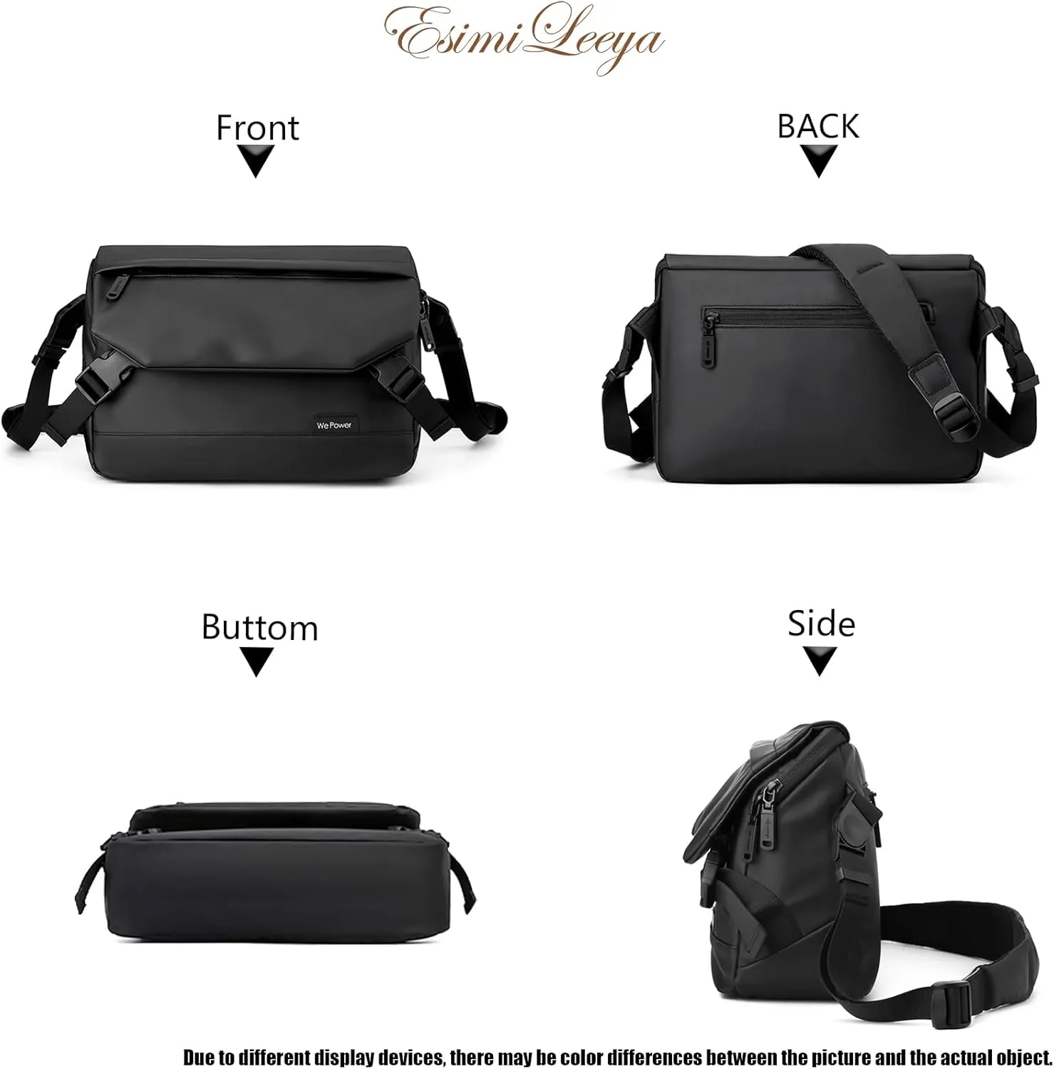 Lightweight Mens Messenger Bag Crossbody Waterproof Sling Shouler Bag for Men
