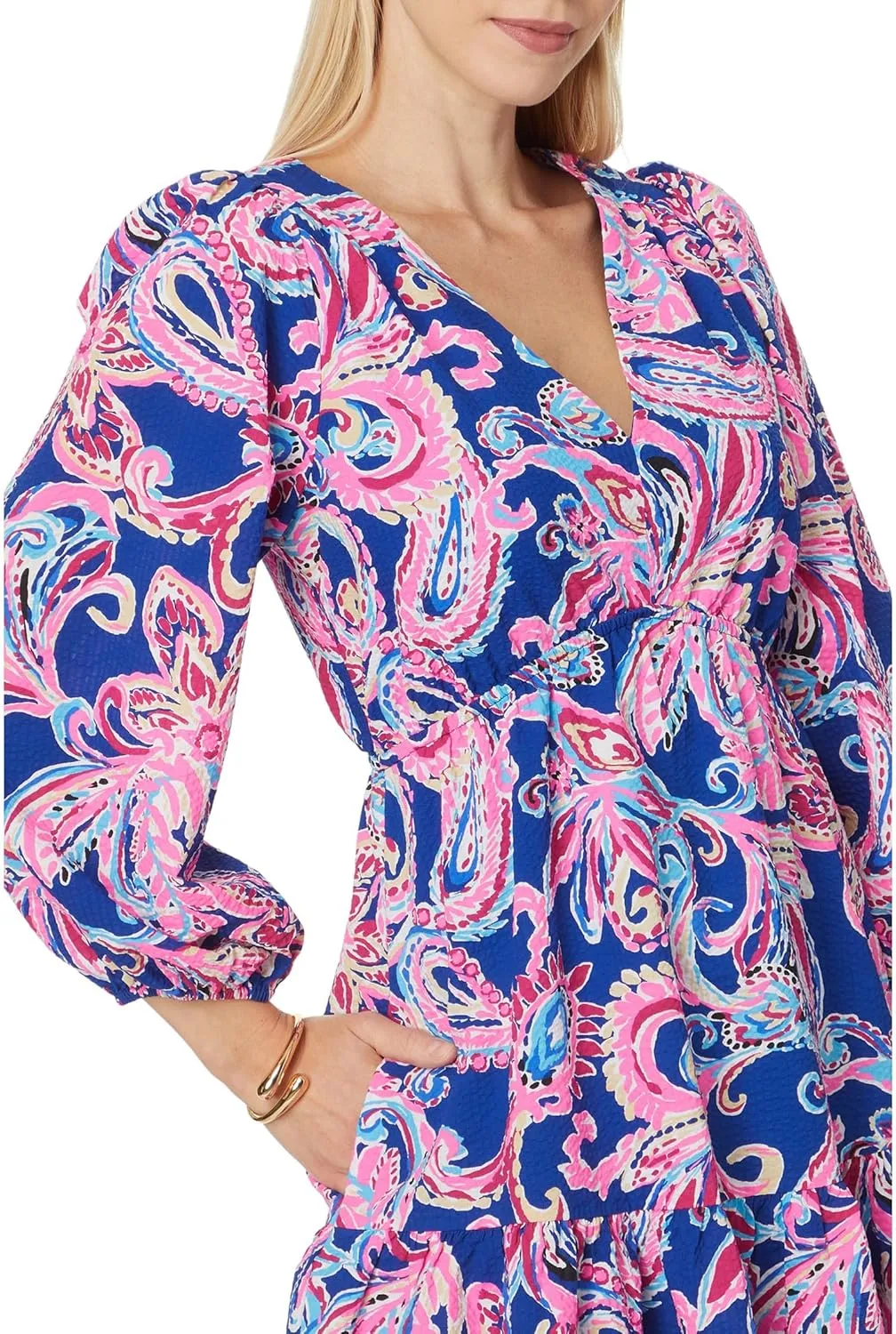 Lilly Pulitzer Women's Deacon 3/4 Sleeve V-Neck