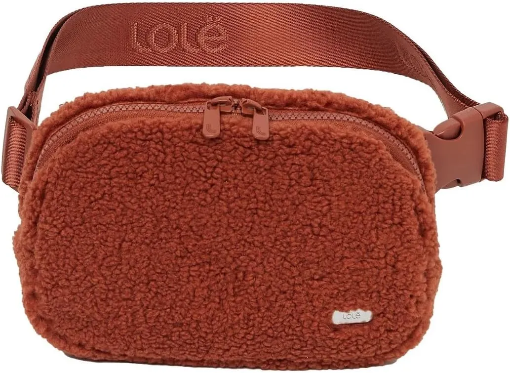 LOLË Convertible Belt Bag, Cross Body Design, Unisex, Black or Tan (Copper)