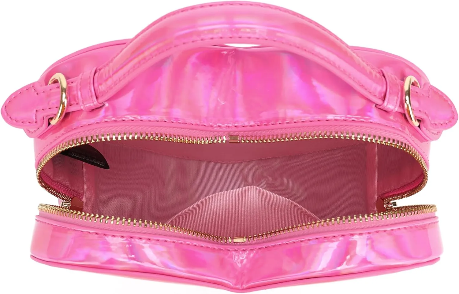 lola mae Heart Shape Satchel Crossbody Purse for women Zip Around Shoulder Bag
