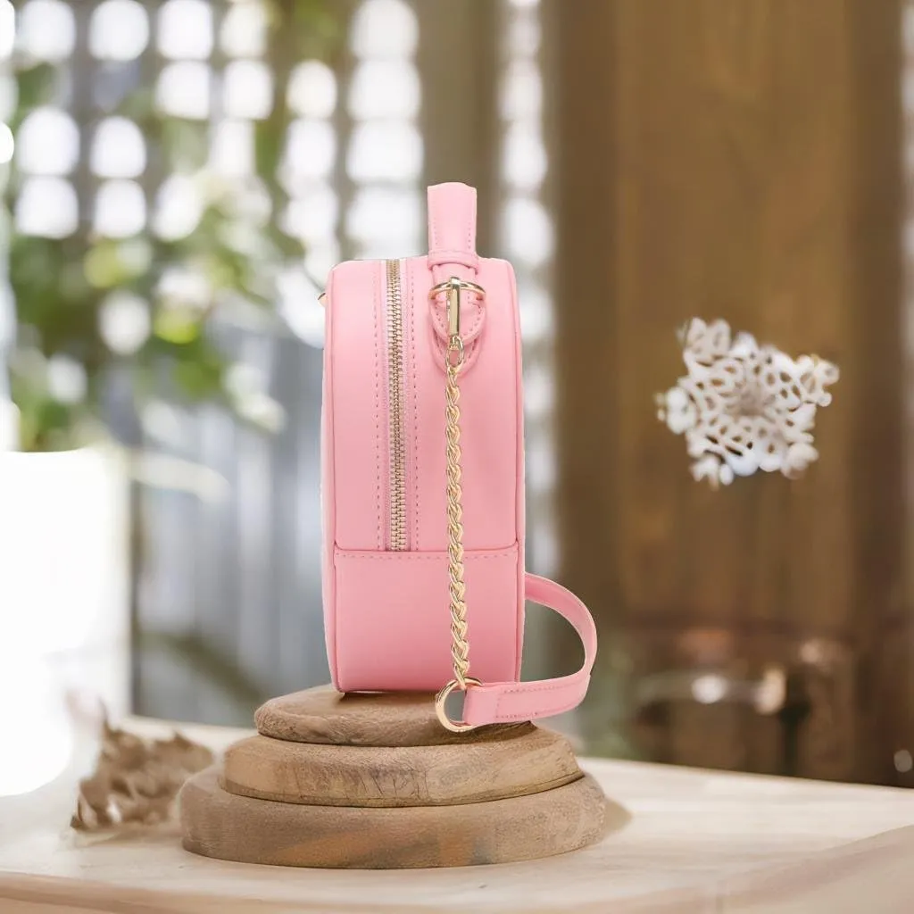 lola mae Heart Shape Satchel Crossbody Purse for women Zip Around Shoulder Bag
