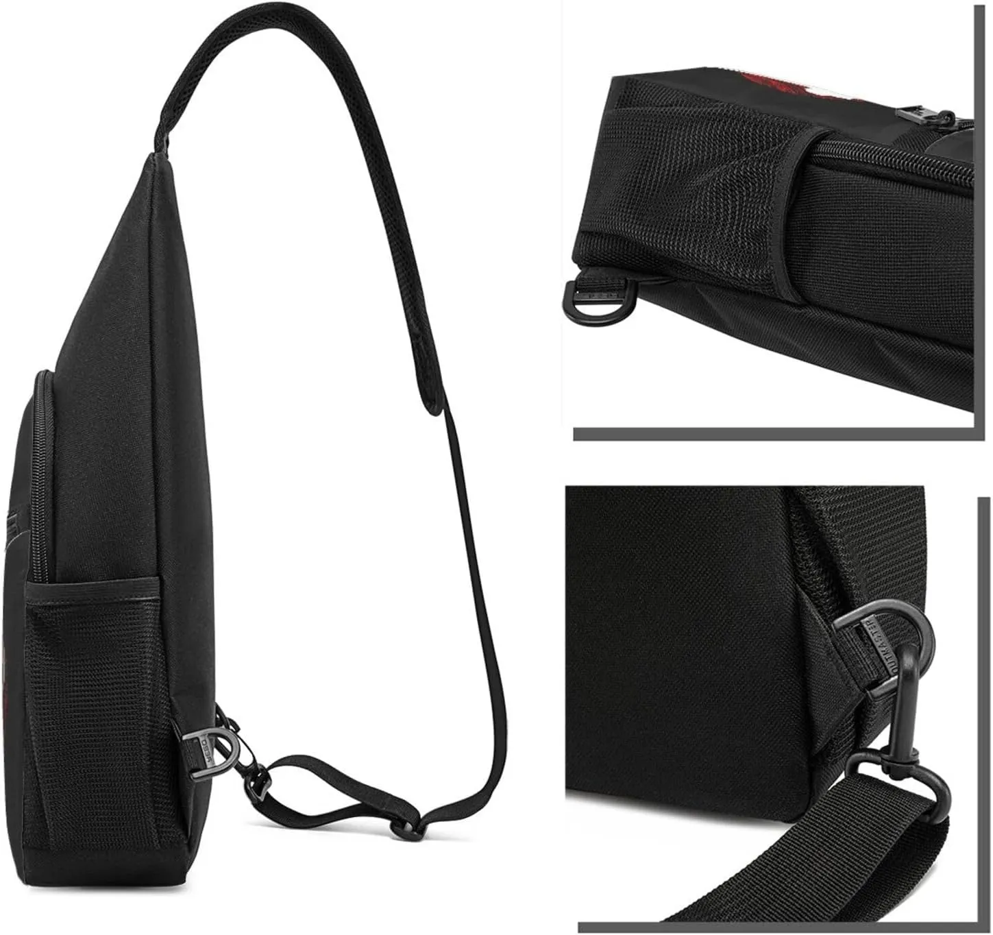 Love Boxer Dog Sling Bag Crossbody Backpack Shoulder Casual Daypack Bags for Men Women