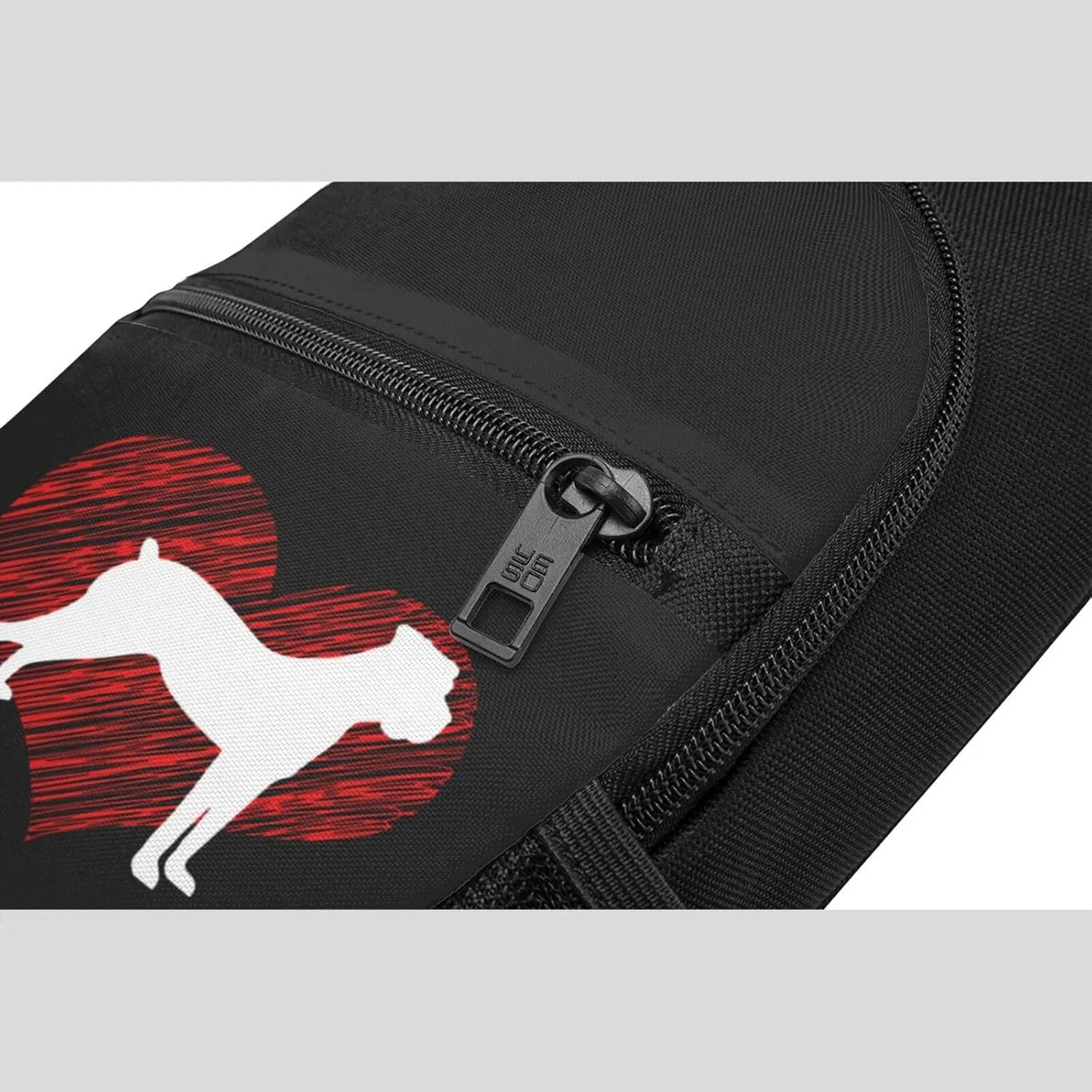 Love Boxer Dog Sling Bag Crossbody Backpack Shoulder Casual Daypack Bags for Men Women