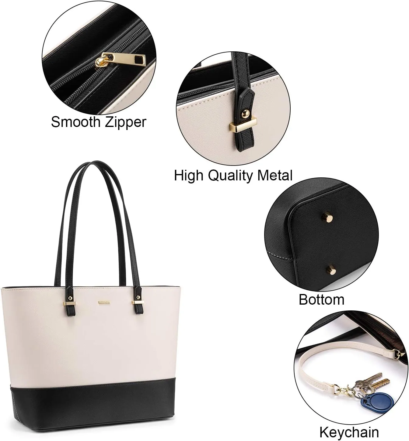 LOVEVOOK Handbags for Women Shoulder Bags Tote Satchel Hobo 3pcs Purse Set