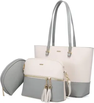 LOVEVOOK Handbags for Women Shoulder Bags Tote Satchel Hobo 3pcs Purse Set