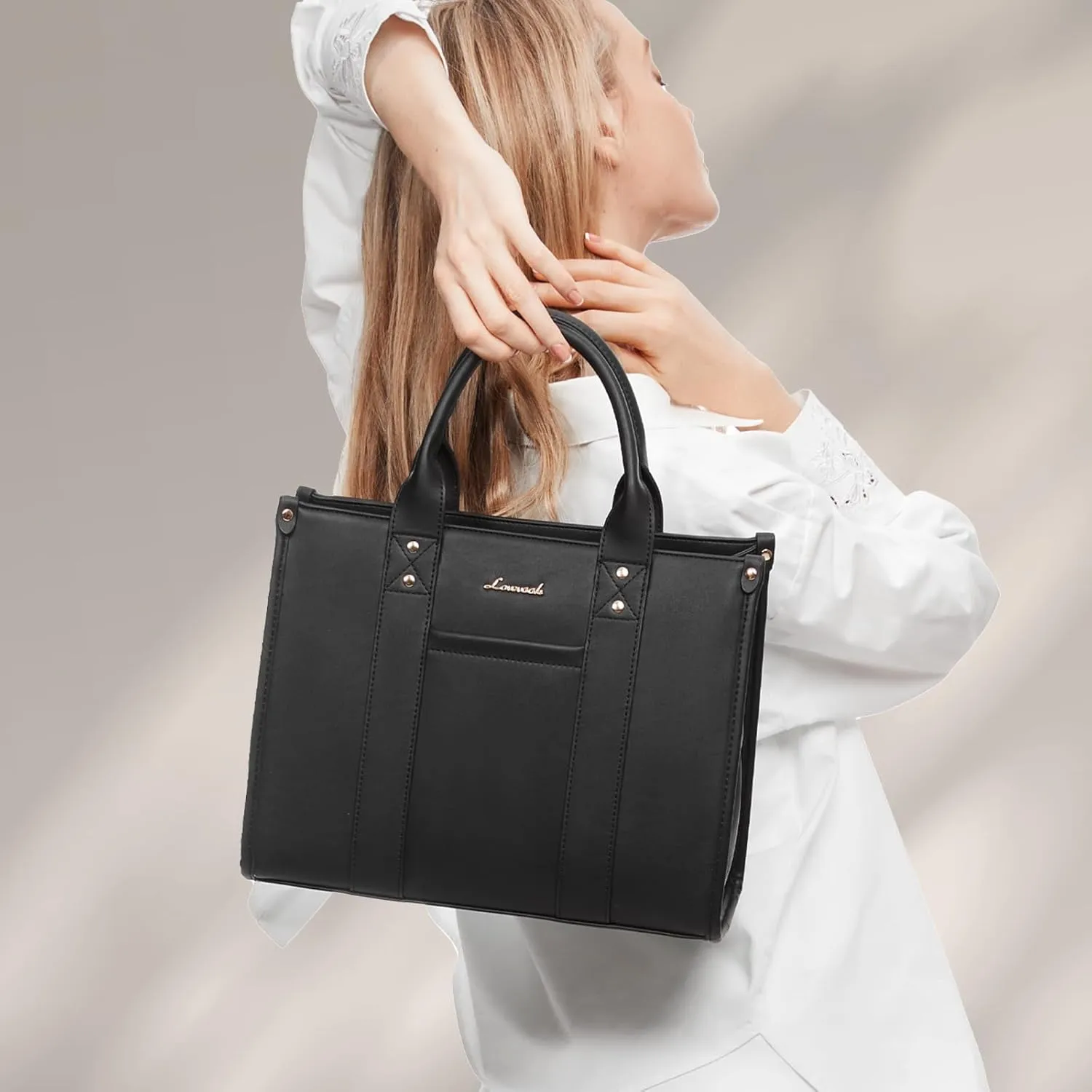 LOVEVOOK Purse for Women Leather Tote Bag Purse and Handbags, Satchel Shoulder Crossbody Top Handle Bags with Zipper